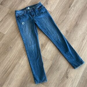 Lauren Conrad Distressed Blue Denim Skinny Jeans